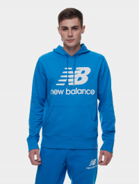 Голубой - Худи New Balance NB Essentials Stacked Logo