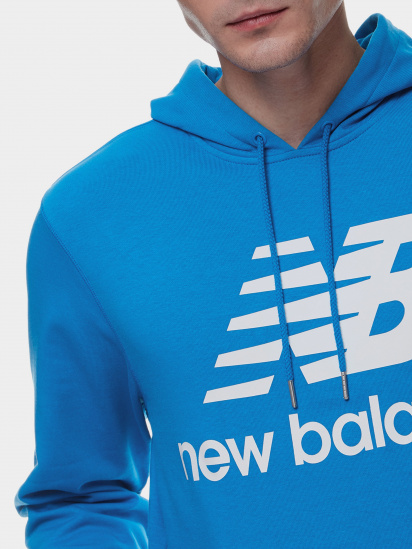Худі New Balance NB Essentials Stacked Logo модель MT03558SBU — фото 4 - INTERTOP