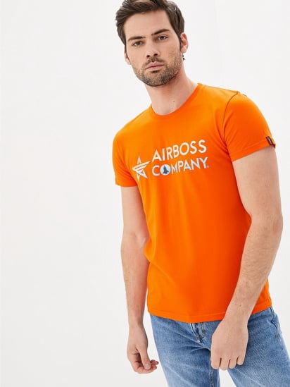 Футболка Airboss модель MSU357746_orange — фото - INTERTOP