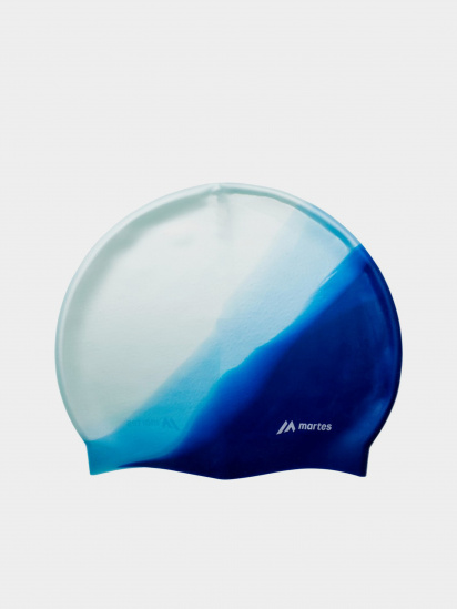 Шапочка для плавания Martes модель MULTISILI-BLUE/SILVER — фото - INTERTOP