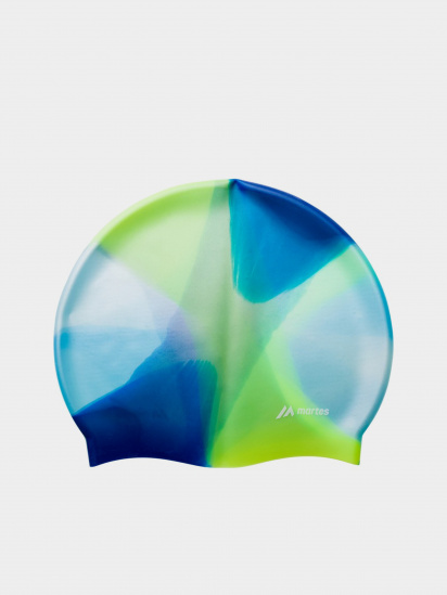Шапочка для плавання Martes модель MULTISILI-GREEN/BLUE — фото - INTERTOP