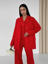 Червоний - Піджак Jadone Fashion