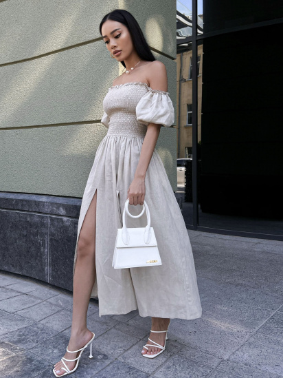 Сукня міді Jadone Fashion модель Mona_bej — фото 5 - INTERTOP