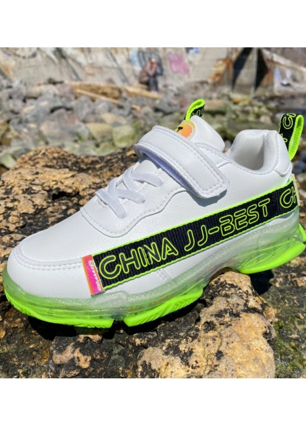 

JONG GOLF Кроссовки (N10156-7) Для девочек, цвет - Белый, материал - Текстиль