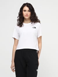 Белый - Футболка The North Face W Cropped Simple Dome Tee
