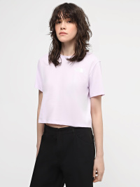 Розовый - Футболка The North Face W Cropped Simple Dome Tee