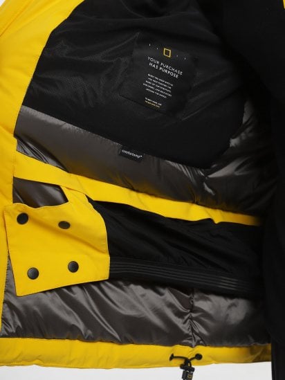 Зимняя куртка National Geographic Iconic Explorer Hodded модель M121-01-529_жовтий — фото 5 - INTERTOP