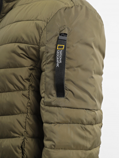 Демісезонна куртка National Geographic No Goose Puffer модель M221-01-121_оливковий — фото 4 - INTERTOP