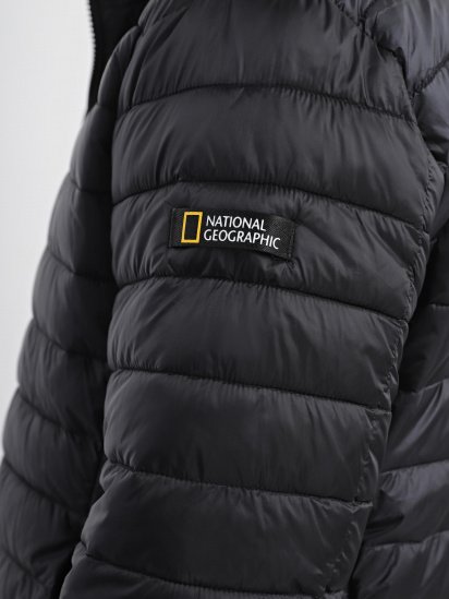 Демісезонна куртка National Geographic No Goose Hood модель M999-01-102_чорний — фото 4 - INTERTOP