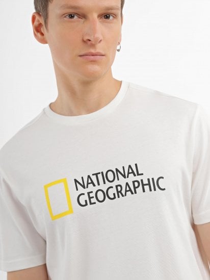 Футболка National Geographic Foundation Big Logo модель M999-03-821_білий — фото - INTERTOP