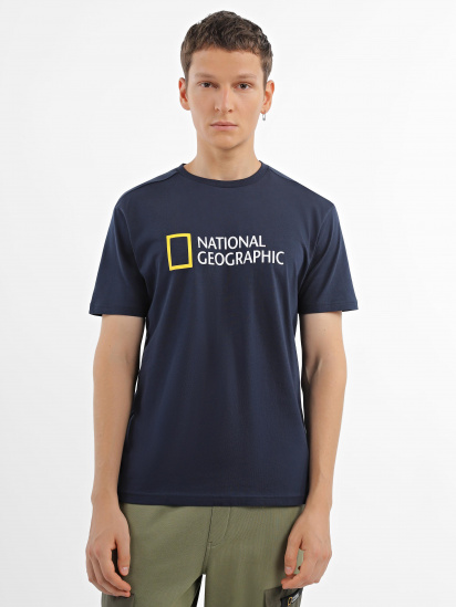 Футболка National Geographic Foundation Big Logo модель M999-03-821_синій — фото - INTERTOP