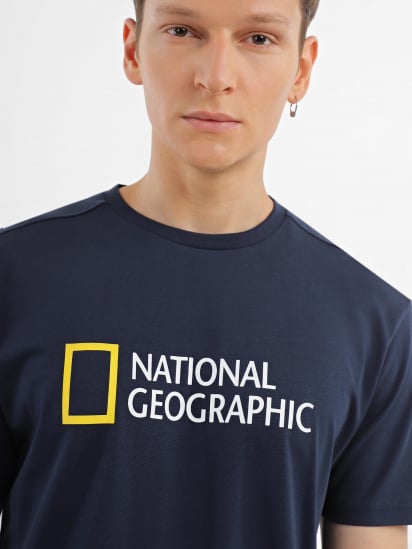 Футболка National Geographic Foundation Big Logo модель M999-03-821_синій — фото - INTERTOP