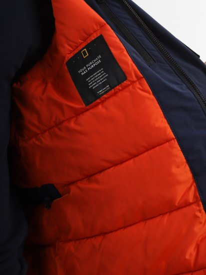 Демісезонна куртка National Geographic модель 20111010020_т.синій — фото 5 - INTERTOP