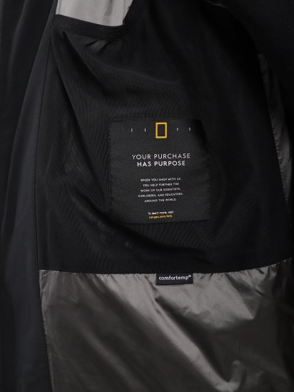 Пальто National Geographic Premium Flow модель W121-01-620_чорний — фото 5 - INTERTOP