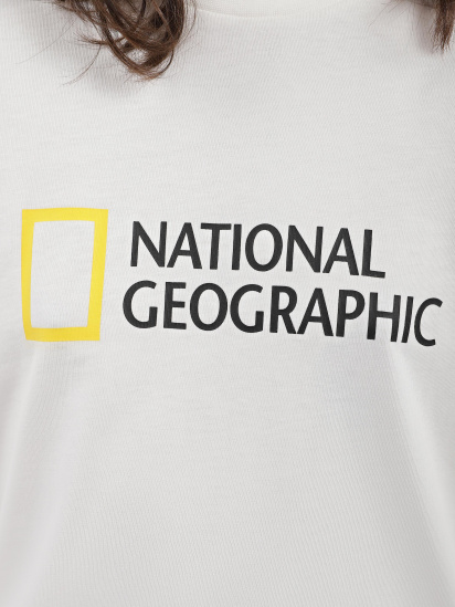 Футболка National Geographic Foundation Big Logo модель W999-03-921_білий комб. — фото 3 - INTERTOP