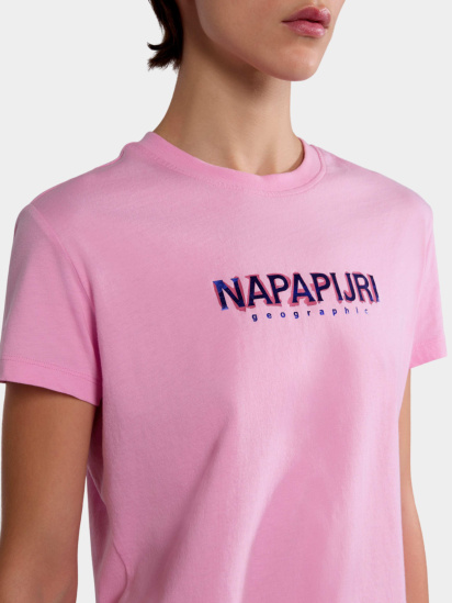 Футболка Napapijri модель NP0A4HOF_P1J — фото 4 - INTERTOP
