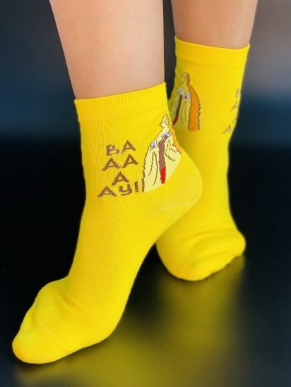 Шкарпетки ISSA Plus модель NS-23_yellow — фото 4 - INTERTOP