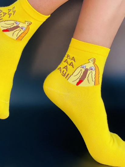Шкарпетки ISSA Plus модель NS-23_yellow — фото 5 - INTERTOP