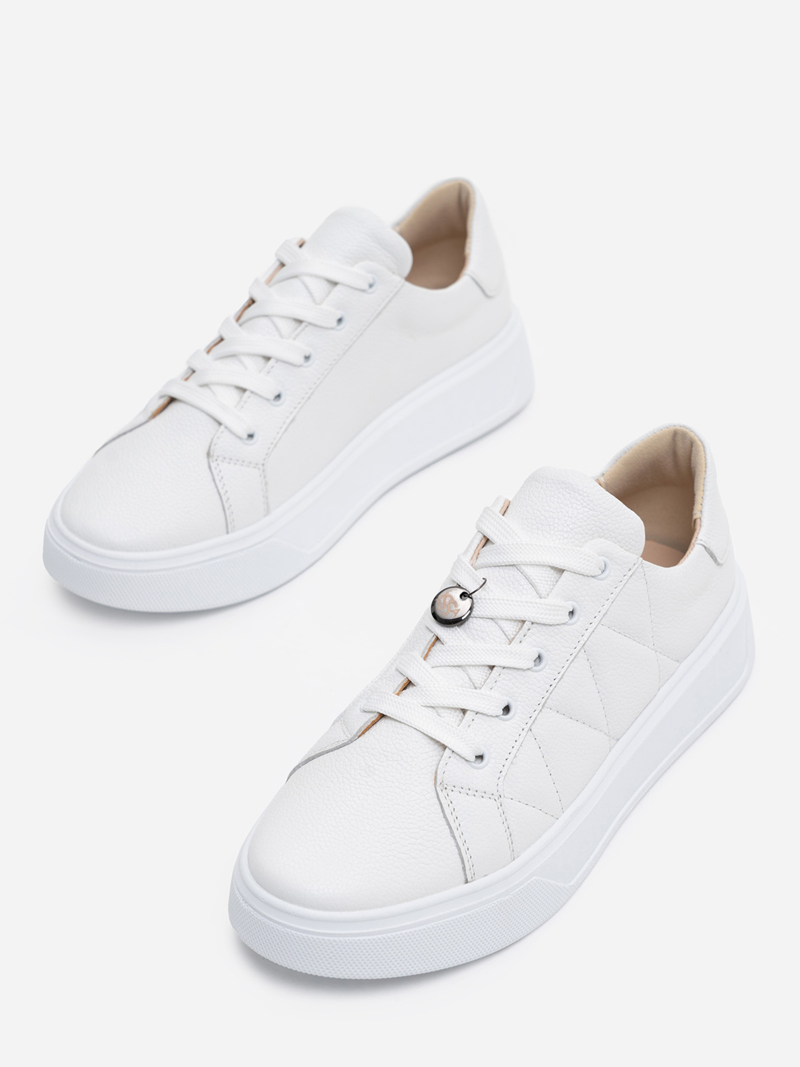 

ISSA Plus Кеды низкие (OB2-195_white) Женское, цвет - Белый, материал - Кожа