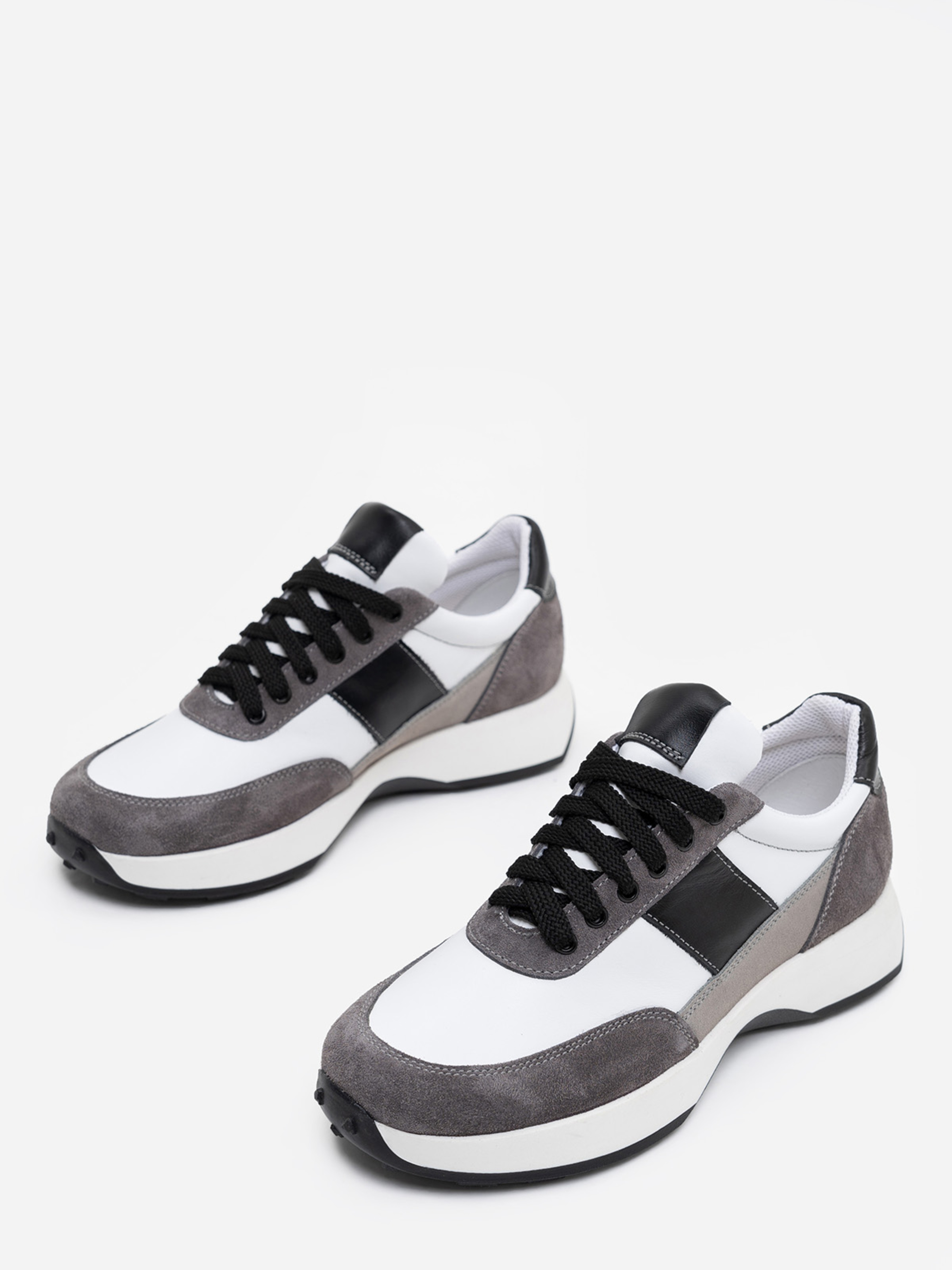 

ISSA Plus Кросівки (OB2-200_whitegrey) Жіноче, колір - Білий, матеріал - Шкіра