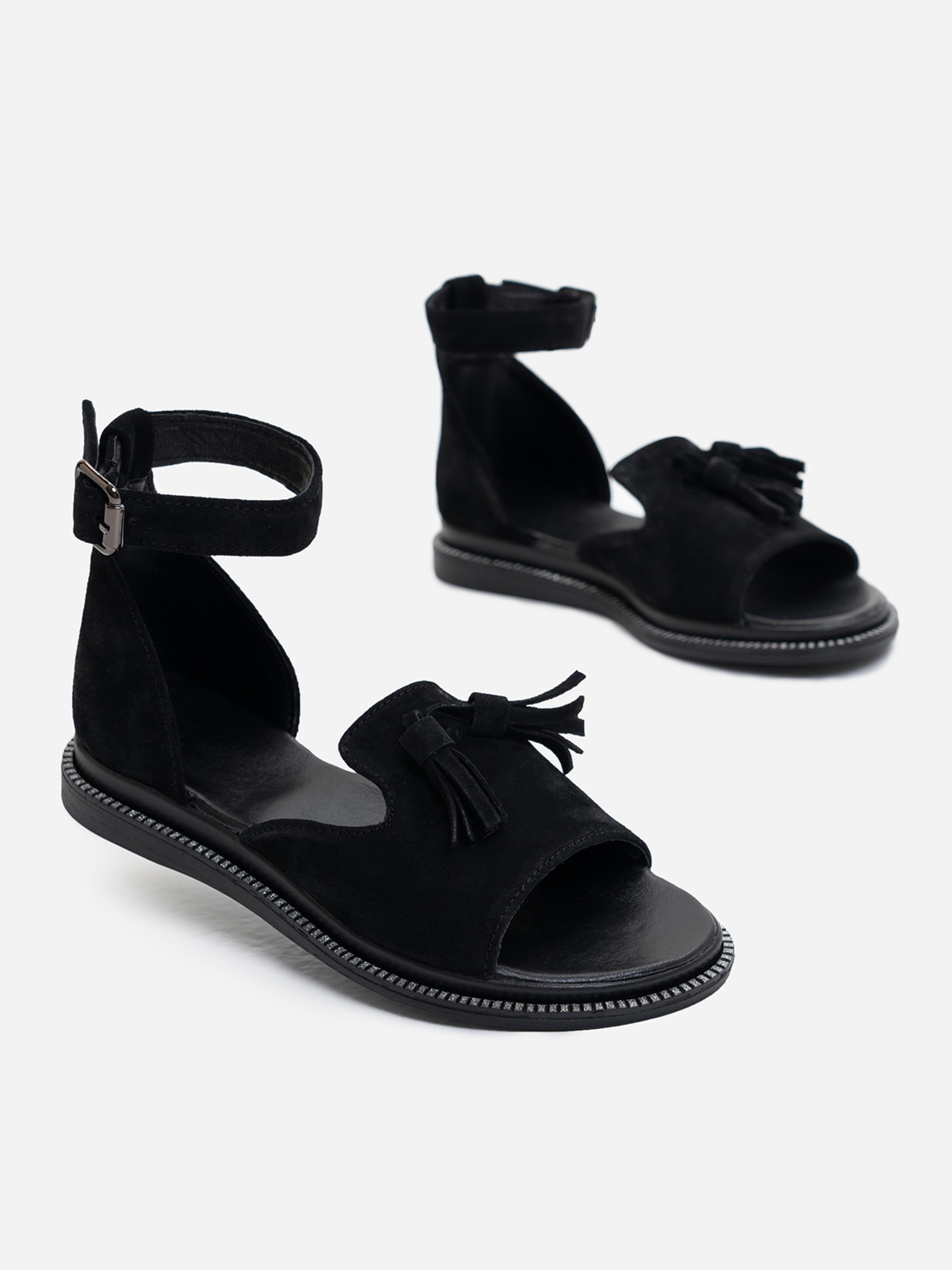 

ISSA Plus Сандалии (OB2-237_black) Женское, цвет - Чёрный, материал - Замша
