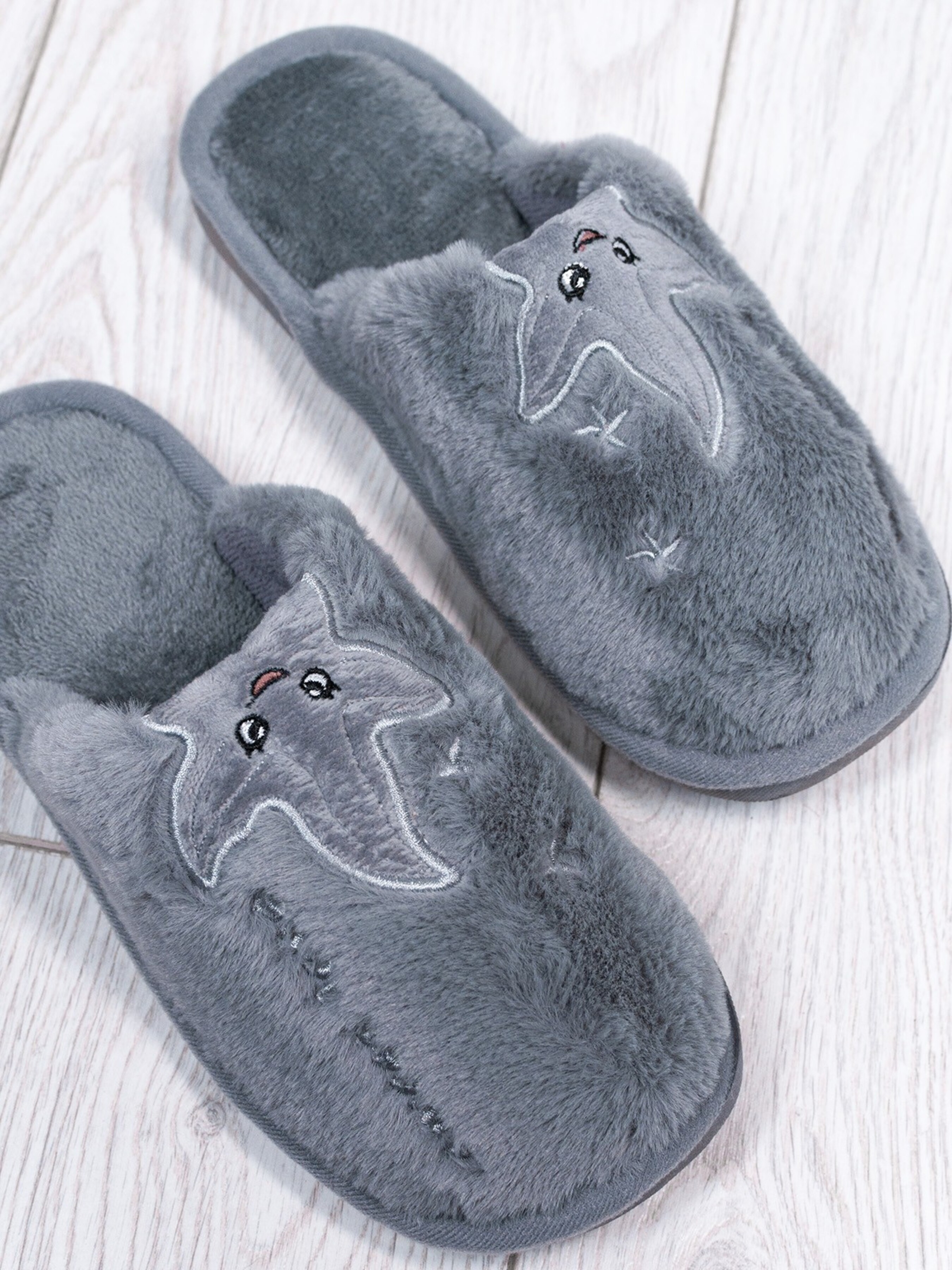 

ISSA Plus Капці (OB3-10_grey) Жіноче, колір - Сірий, матеріал - штучне хутро
