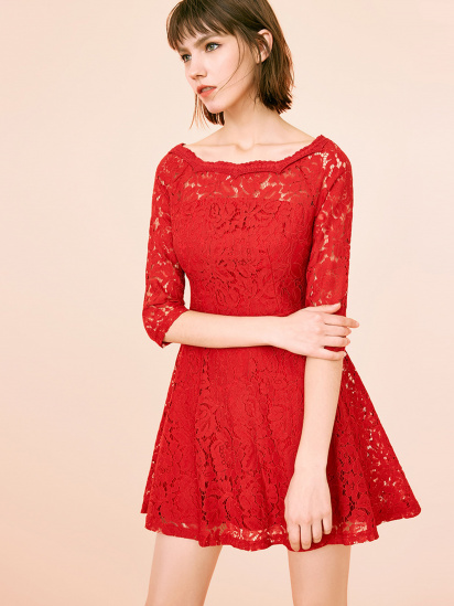 Платье мини Only модель 117307568F15_червоний — фото - INTERTOP