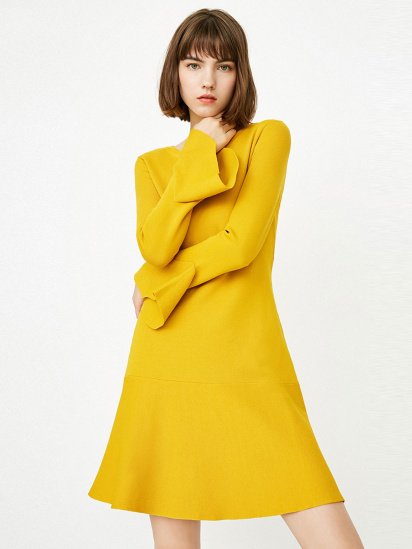 Сукня міді Only модель 117346527D09_жовтий — фото - INTERTOP