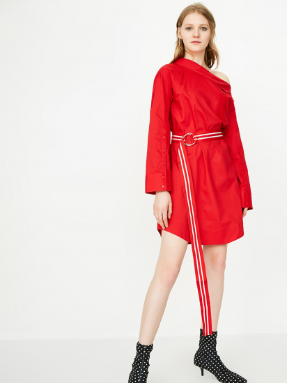 Сукня міні Only модель 118107547F16_червоний з білим — фото - INTERTOP