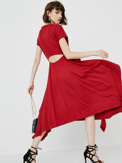 Платье миди Only модель 118261514F16_т.червоний — фото - INTERTOP