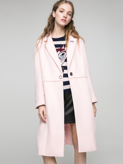 Пальто Only модель 117136503A13_с.рожевий — фото - INTERTOP