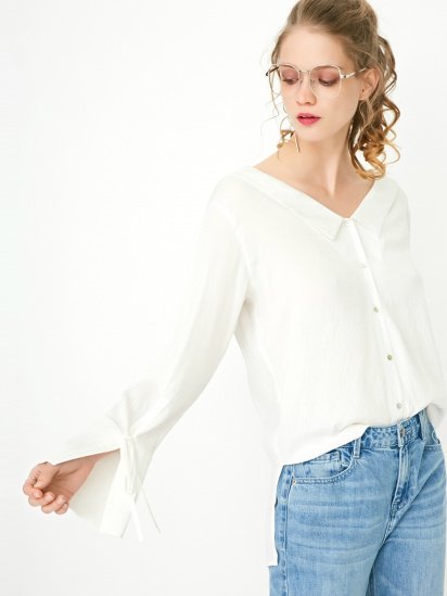 Блуза Only модель 117305502A01_білий — фото - INTERTOP