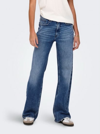 Широкие джинсы Only модель 15300111_Medium Blue Denim — фото - INTERTOP