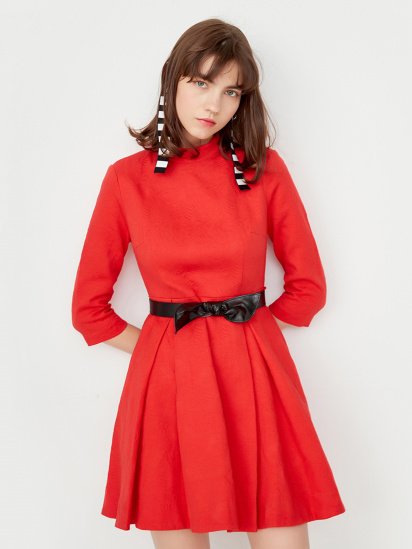 Платье мини Only модель 117107523F17_червоний — фото - INTERTOP