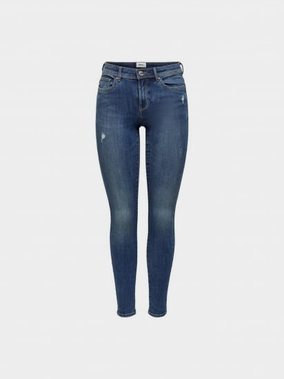Скинни джинсы Only модель 15219241_Medium Blue Denim — фото 5 - INTERTOP