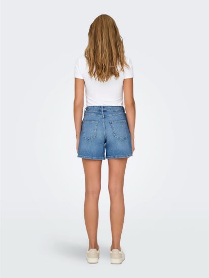 Шорты джинсовые Only модель 15340706_Medium Blue Denim — фото 4 - INTERTOP