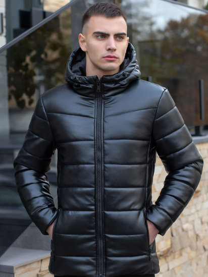 Куртка кожаная Pobedov модель OWku1101ba — фото - INTERTOP