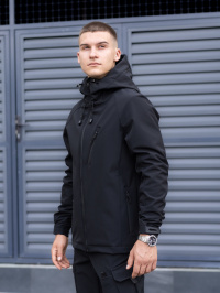 Чёрный - Демисезонная куртка Pobedov