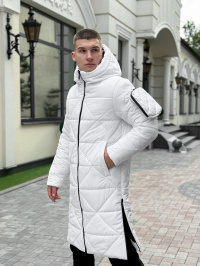 Белый - Зимняя куртка Pobedov