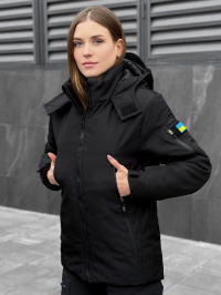 Чёрный - Зимняя куртка Pobedov