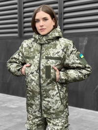 Хаки - Зимняя куртка Pobedov