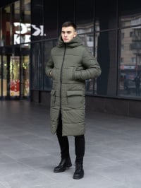 Хаки - Зимняя куртка Pobedov