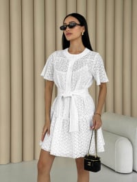 Белый - Платье мини Jadone Fashion