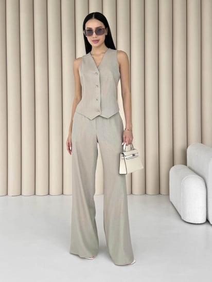 Штани палаццо Jadone Fashion модель Ost_bej — фото 3 - INTERTOP