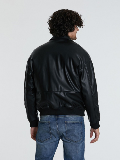 Куртка кожаная Piazza Italia модель 70298_black — фото - INTERTOP