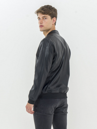 Куртка кожаная Piazza Italia модель 07556_black — фото - INTERTOP