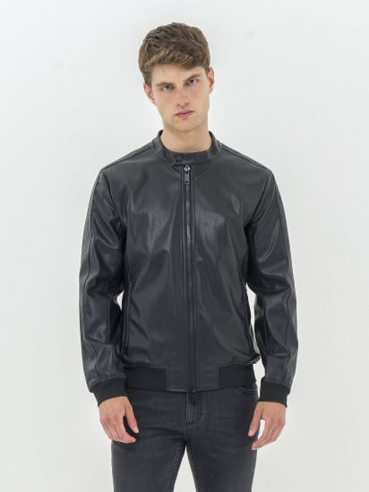 Шкіряна куртка Piazza Italia модель 07556_black — фото - INTERTOP