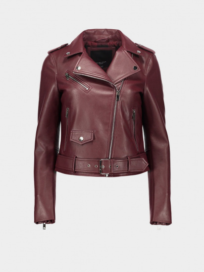 Куртка кожаная Piazza Italia модель 43244_plum — фото - INTERTOP
