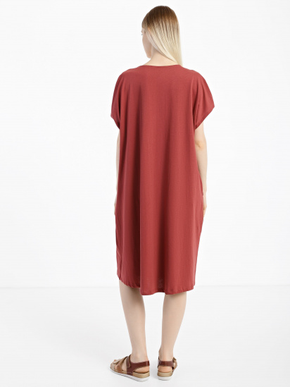 Платье-футболка Piazza Italia модель 03227_brick red — фото 3 - INTERTOP
