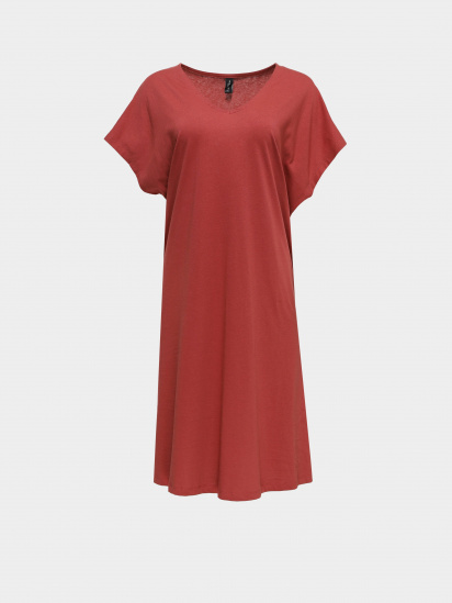 Платье-футболка Piazza Italia модель 03227_brick red — фото 5 - INTERTOP